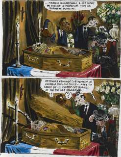 Vuillemin - 2 original pages - Les Burnes - Complete short story from L’Echo Des Savanes - (2010) | Catawiki