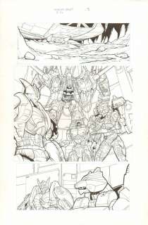 Chuck Gibson, Vince Russell - Transformers beast wars primeval dawn #1 p. 3 - primal prime out of commission - 2004