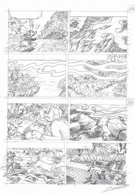 Donald Duck – Preliminary Production Page XI – Into the Wild | Corner4art