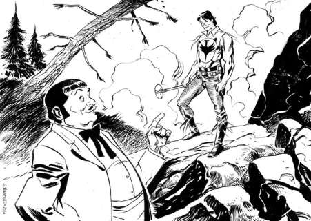 Zagor - illustrazione originale - Loose page - (2015) | Catawiki
