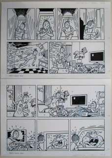 Suske en Wiske - Originele Pagina (p.15) - Juffertje Janboel - 35 x 49 cm. - (2009) | Catawiki