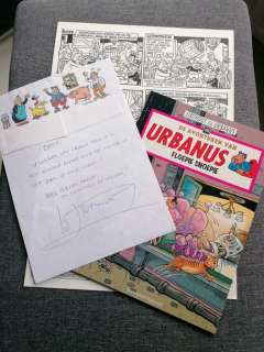 Linthout, Willy - Originele pagina + brief + gesigneerd album - Urbanus 105 - Floepie Snoepie | Catawiki