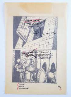 La Compagnia della Forca n. 4 - Magnus & Romanini - Disegno Preparatorio Tav. n. 11 "Il Reame di Bellorizzonte" - Loose page | Catawiki