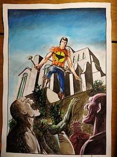 Zagor - illustrazione originale - Fabrizio Russo - Loose page | Catawiki