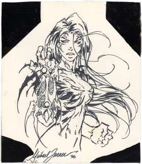 Michael Turner - Michael Turner Witchblade Illustration (Very Early)