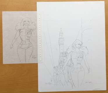 Franka - Schetsen voor cover MYX - (2003) | Catawiki