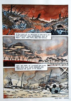 Boris Vian | HEAVY METAL –  » To all the children « – Planche originale – Page 4 – Gilles Cazaux | Zic et Bul