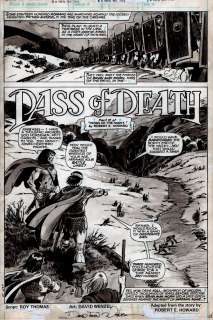 Dave Wenzel - Savage Sword of Conan #43 Splash (1979)
