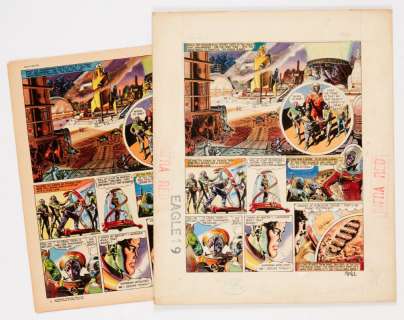 Dan Dare/Eagle original artwork (1956) by Frank Hampson for The Eagle… | Comic Book Auctions ltd