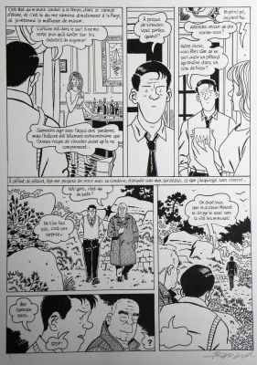 François Ravard | » Nestor Burma dans l’île » – Planche originale- Page n° 76 – François Ravard | Zic et Bul