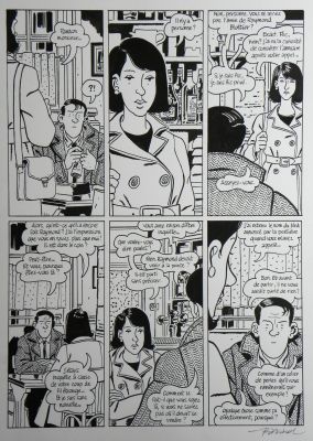 François Ravard | » Nestor Burma dans l’île » – Planche originale- Page n° 74 – François Ravard | Zic et Bul