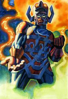 Steve Rude - Galactus Watercolor Painting