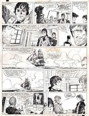 Hugo Pratt | Il Ragazzo rapito p.22 | Tavole Originali