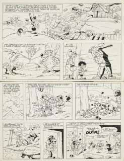 REMACLE MARCEL - Lot 519 - Hultrasson Planche 1 de l‘album Hultrasson perd le...