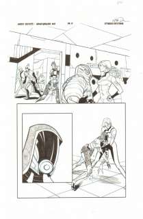 Chris Staggs, Marc Deering - mass effect: homeworlds #2 p. 2 - tali‘zorah nar rayya injured - 2012 signed