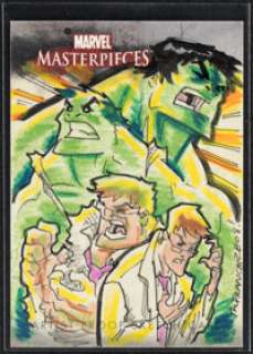 2008 Upper Deck Marvel Masterpieces Set 3 - The Hulk by Jerry "The Franchize" Gaylord - Sketch Card | Heritage
