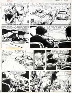 Jijé | Valhardi, planche n°29 Ã  l’encre de Chine de… | Banque Dessinée