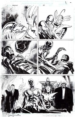 Jon J. Muth | Galactus The Devourer #1 p.38 (inks: Sienkiewicz) | Tavole Originali