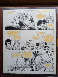 Bob Morane 12 - Originele eindpagina (p.44) - De zonen van de draak. - (1968) | Catawiki