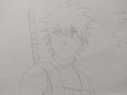 Naruto: Shippuden - Drawing of Kakashi Hatake | Catawiki