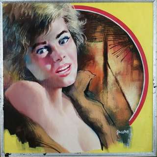 Carlo Jacono - Originale di Copertina "Homicidal Lady" - Firmato - Loose page - First edition - (1965) | Catawiki