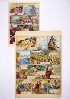 Cortez, Conqueror of Mexico original Eagle artwork (1950) by William… | Comic Book Auctions ltd