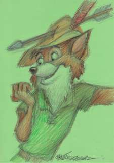 Robin Hoed - Original Drawing - Joan Vizcarra | Catawiki