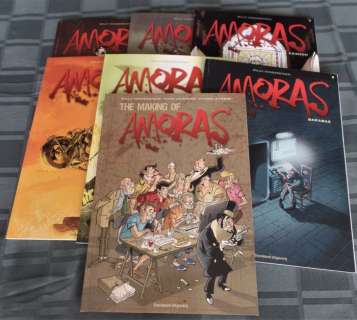 Amoras - Deel 1 t/m 6 met opdrachttekeningen + the making off gesigneerd - Softcover - First edition - (2013/2016) | Catawiki