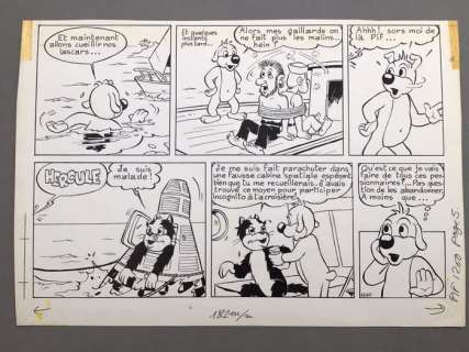 Cance, Louis - Demi-planche originale - Pif le chien - (1969) | Catawiki