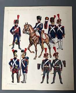 Funcken, Liliane et Fred - Dessin original couleur - Artillerie et génie de la garde impériale - (1969) | Catawiki