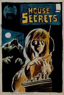 Bernie Wrightson - house of secrets #92 hand painted cover mockup! (1971)