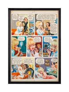 Playboy | Elder and Kurtzman October 1962 "Little Annie Fanny Comic Strip" Illustration | Julien’s