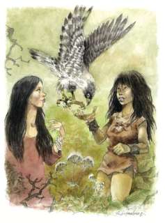 Hausman, René | Hausman, René - Dessin original publié - Laiyna et Shéléna, Hommage Ã  Follet | Catawiki