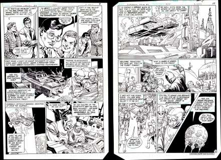 Gil Kane | Kane - Superman Special #2, Pages 8 & 9, 1984 NO RESERVE | Russ Cochran