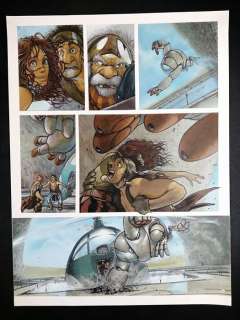 Massimiliano Frezzato | I Custodi del Maser: La Torre di Ferro - Massimiliano Frezzato - tavola originale + volume - Page volante | Catawiki