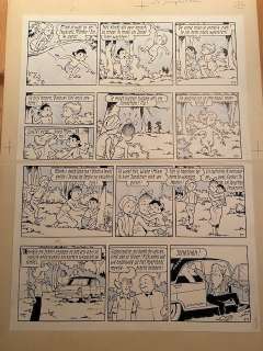 Willy Vandersteen + Studio | Suske en Wiske - Originele pagina (p.53) - De Junglebloem (stroken 209 - 212) - Page volante - (1969) | Catawiki