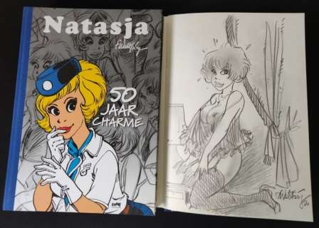 François Walthéry | Natasja - 50 jaar charme + Dédicace + Bijlagen - (2020) | Catawiki