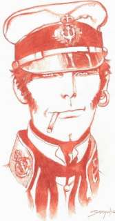 Sanjulian, Manuel - Size: 40 X 30 Cm | Corto Maltese - Original Sanguine By Sanjulian | Catawiki