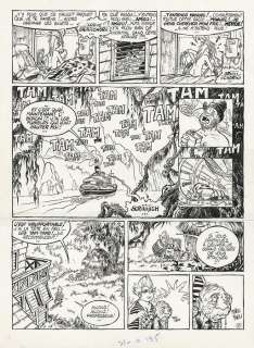 Riff Reb’s / Cromwell | Riff Reb’s / Cromwell - Planche originale - Le Bal de la sueur - (1985) | Catawiki