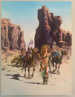 Dany | Dany - Original gouache for an ex-libris - Les guerrières de Troy album 1 - Yquem le généreux - (2010) | Catawiki