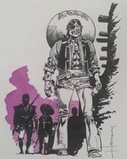 Hermann | Hermann - Original illustration - El Lobo - Bernard Prince | Catawiki