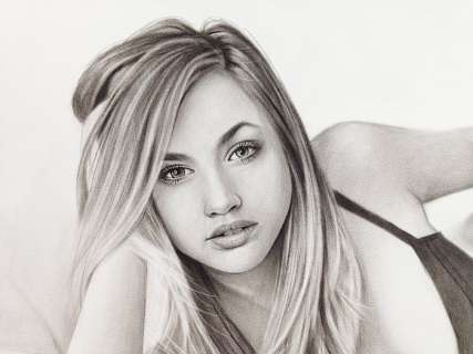 Yaroslav Novostavskiy | Y. Novostavskiy - Original Sexy Art Puberty PinUp - Dry Brush Oil Illustration 42x29,7 cm. (A3) Signed - (2017) | Catawiki