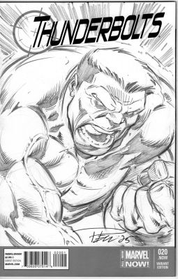 Paul Pelletier | Sketch Cover, Red Hulk 2 | Paul Pelletier