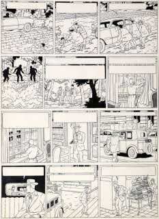 de Moor (Bob) - Barelli, planche n°16 Ã  l‘encre de Chine de …