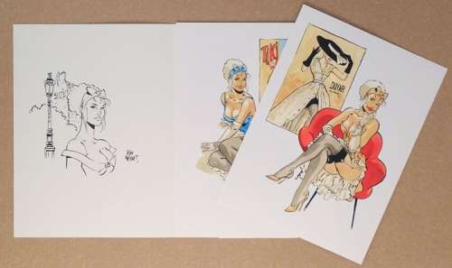 Meynet - Ea - Signé | Meynet - Portfolio Il était 7 fois... #16 + dédicace - Page volante - EO - (2019) | Catawiki