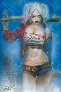 Alvin Silvrants | Harley Quinn - Angry Rain By: Alvin Silvrants | Catawiki