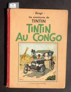 Â«Tintin au CongoÂ». Editions Casterman 1941. Album en noir et blanc. 1er | Tessier Sarrou