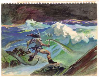 (Frazetta) Conan and the Savage Sea. | Profiles in History