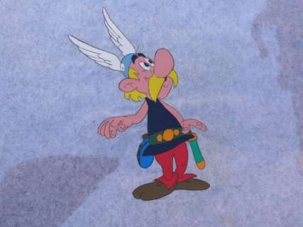 Uderzo | Asterix - 2 Cellulo Astérix Ã  la foire de Paris Studio Idéfix Année 70’ - Page volante - Exemplaire unique - (1970/1970) | Catawiki