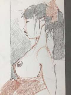 Michetz, Marc | Michetz, Marc - Dessin original couleur - Geisha - (2020) | Catawiki